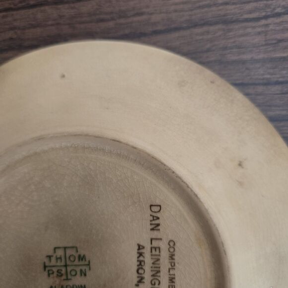 Vintage Lusterware Thompson Aladdin Saucer Plate Pink Rose Pattern Farmhouse 7" - Picture 7 of 10